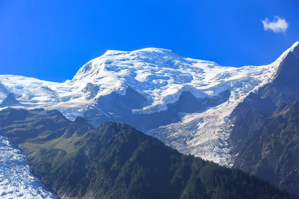 Utsikt över Mont Blanc från Chamonix — Stockfoto