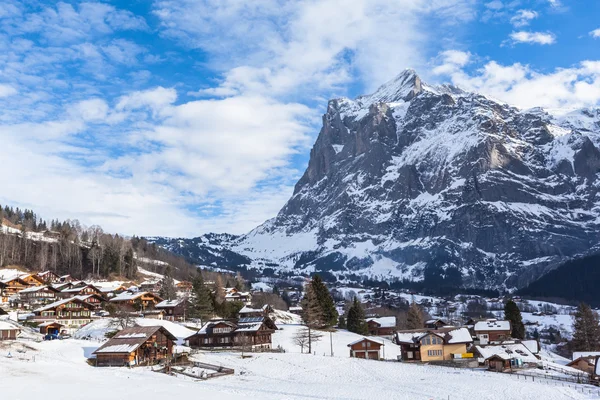 Wetterhorn de Grindelwald en hiver — Photo