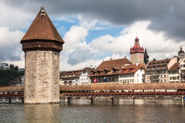 Lucerne eski şehir görünümünü