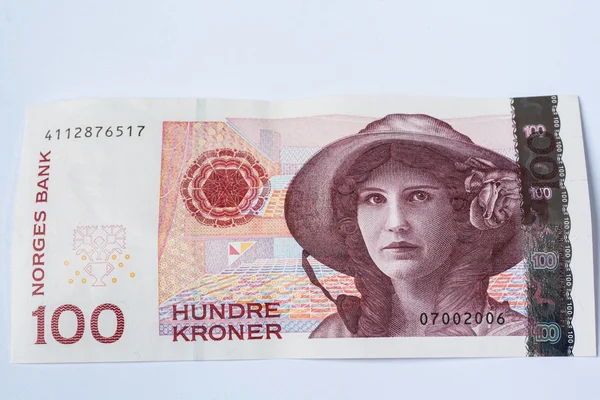 Billetes 100 noruego — Foto de Stock