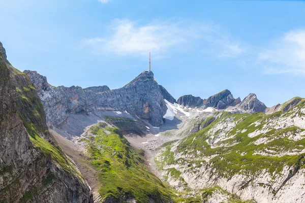 Santis και Alpstein ορεινού όγκου — Φωτογραφία Αρχείου