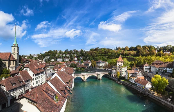 View of berne old town on the bridge — Stock Photo, Image