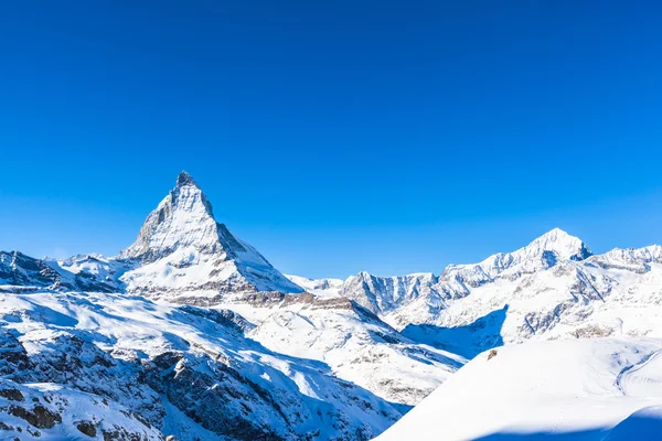 Matterhorn and Weisshorn — Stock Photo, Image