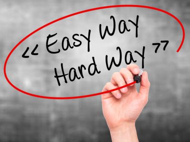 El yazma kolay yolu - görsel üzerinde siyah kalemi ile zor yoldan dostum