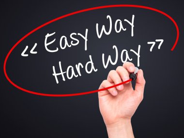 El yazma kolay yolu - görsel üzerinde siyah kalemi ile zor yoldan dostum