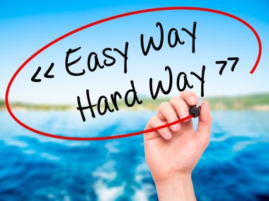 El yazma kolay yolu - görsel üzerinde siyah kalemi ile zor yoldan dostum