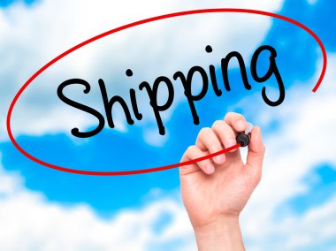 Adam el nakliye ile siyah kalemi görsel ekranda yazma..