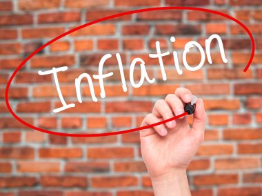 Adam el enflasyon ile siyah kalemi görsel ekranda yazma..