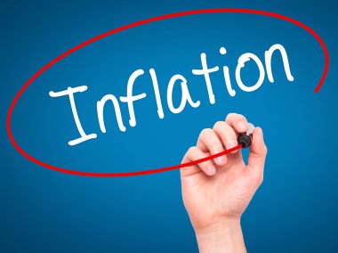 Adam el enflasyon ile siyah kalemi görsel ekranda yazma..