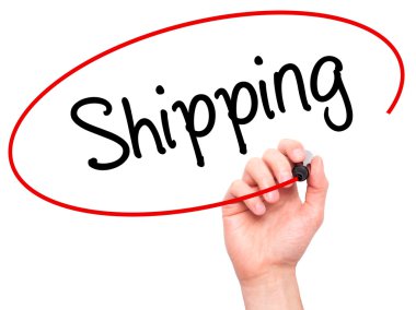 Adam el nakliye ile siyah kalemi görsel ekranda yazma..