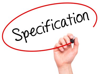 Adam el belirtimi ile siyah kalemi görsel dağ eteğindeki taş yığını üzerinde yazma.