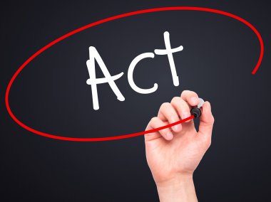 Adam el Yasası ile siyah kalemi görsel ekranda yazma..