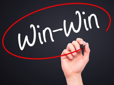 Adam el kazan-kazan ile siyah kalemi görsel ekranda yazma..