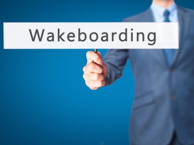 Wakeboarding - İşadamı el tutma işareti