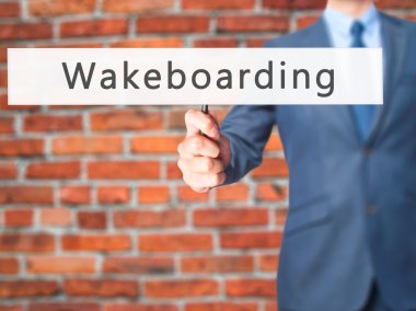 Wakeboarding - İşadamı el tutma işareti
