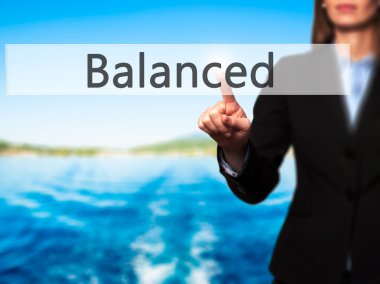 Dengeli - işkadını el dokunmatik ekran butonuna basarak