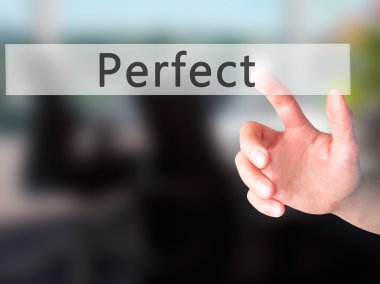 Perfect - El bulanık arka plan kavramı o bir düğmeye basarak