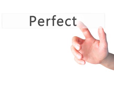 Perfect - El bulanık arka plan kavramı o bir düğmeye basarak