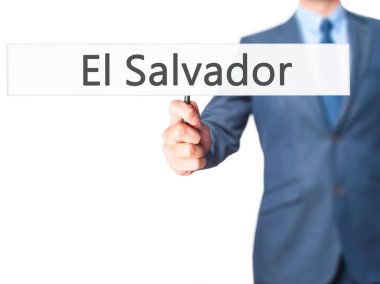 El Salvador - işadamı el işareti tutarak