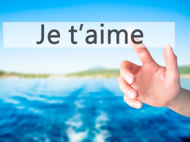 İş yaratma - dokunmatik ekran butonuna işadamı el basarak