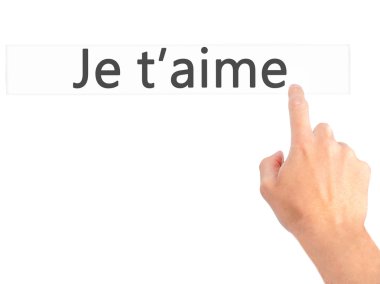 İş yaratma - dokunmatik ekran butonuna işadamı el basarak