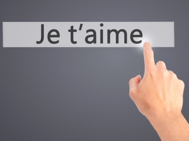 İş yaratma - dokunmatik ekran butonuna işadamı el basarak