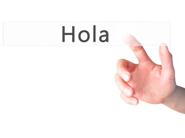 Ücretsiz teklif - dokunmatik ekran butonuna işadamı el basarak