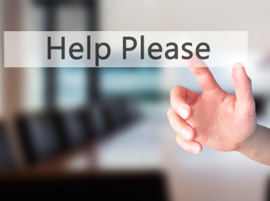 Ücretsiz teklif - dokunmatik ekran butonuna işadamı el basarak