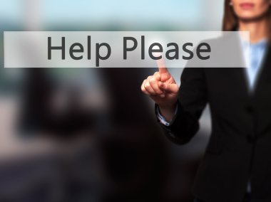 Ücretsiz teklif - dokunmatik ekran butonuna işadamı el basarak