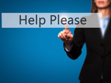 Ücretsiz teklif - dokunmatik ekran butonuna işadamı el basarak