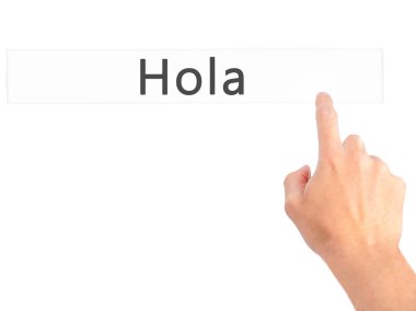 Ücretsiz teklif - dokunmatik ekran butonuna işadamı el basarak