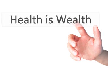 Ücretsiz teklif - dokunmatik ekran butonuna işadamı el basarak