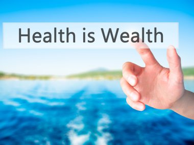 Ücretsiz teklif - dokunmatik ekran butonuna işadamı el basarak