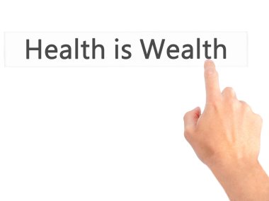 Ücretsiz teklif - dokunmatik ekran butonuna işadamı el basarak