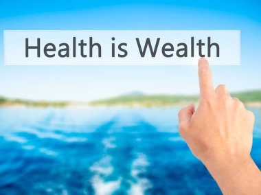 Ücretsiz teklif - dokunmatik ekran butonuna işadamı el basarak