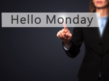 Ücretsiz teklif - dokunmatik ekran butonuna işadamı el basarak