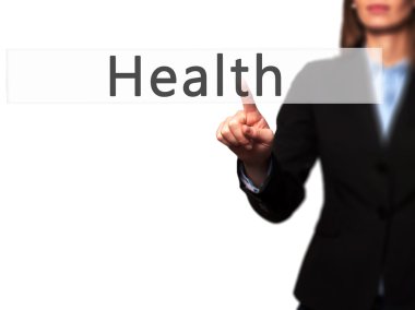 Ücretsiz teklif - dokunmatik ekran butonuna işadamı el basarak