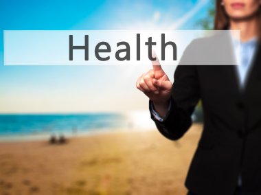 Ücretsiz teklif - dokunmatik ekran butonuna işadamı el basarak