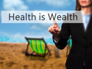 Ücretsiz teklif - dokunmatik ekran butonuna işadamı el basarak