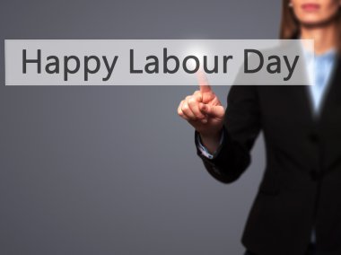 Ücretsiz teklif - dokunmatik ekran butonuna işadamı el basarak