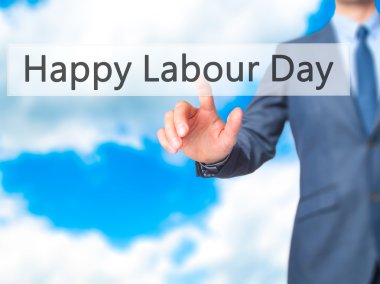 Ücretsiz teklif - dokunmatik ekran butonuna işadamı el basarak