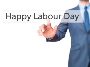 Ücretsiz teklif - dokunmatik ekran butonuna işadamı el basarak