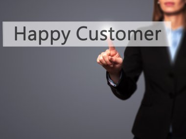 Ücretsiz teklif - dokunmatik ekran butonuna işadamı el basarak