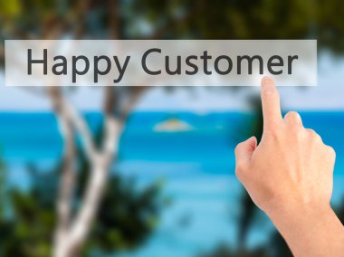 Ücretsiz teklif - dokunmatik ekran butonuna işadamı el basarak