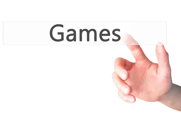 Gratis offerte - zakenman hand dringende knop op touchscreen in — Stockfoto