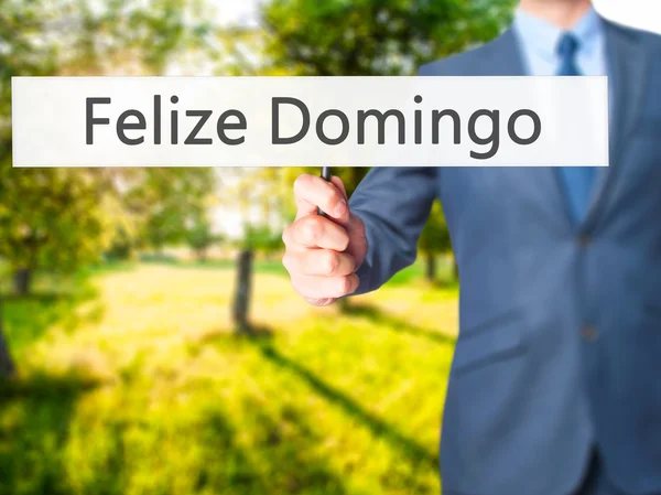 No dejes que tus sueños sean sueños - Hombre de negocios mostrando signo — Foto de Stock