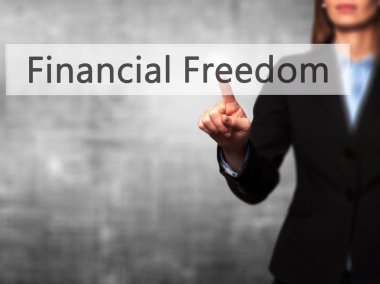 Finansal Özgürlük - Touch işkadını el basarak düğmesi 