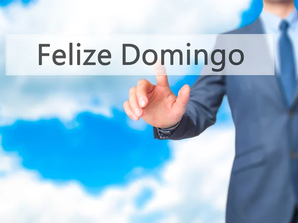 Felize Домінго (щасливий неділю Іспанська/португальською мовою) - Businessma — стокове фото