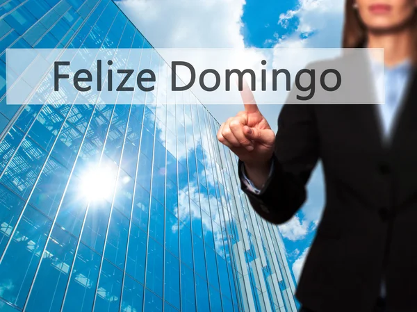 Felize Domingo (Feliz Domingo em Espanhol / Português) - Negócios — Fotografia de Stock