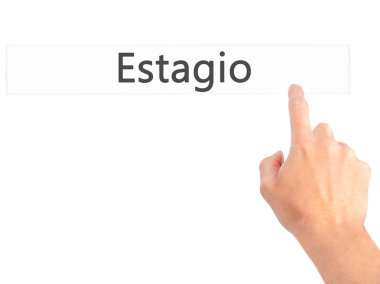 Estagio (Portekizce staj) - b üzerinde bir düğmeye basarak el